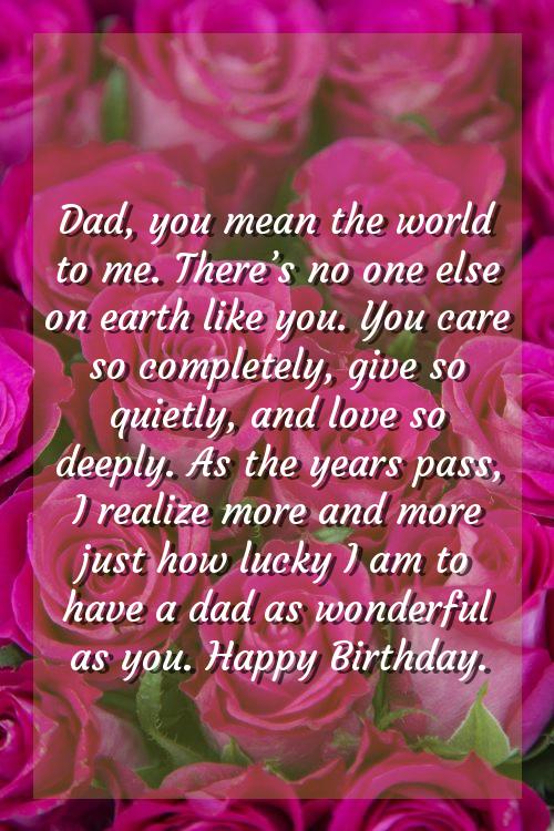 best wishes for birthday to papa